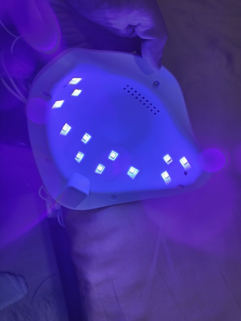 Lampa unghii cu timer și senzor de mișcare 60W , Roz