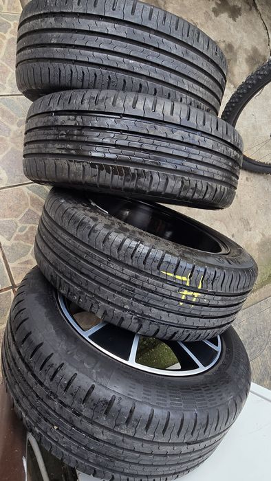 Jante aliaj 4x100 Logan anvelope vara 195 55 r16 sandero dokker clio