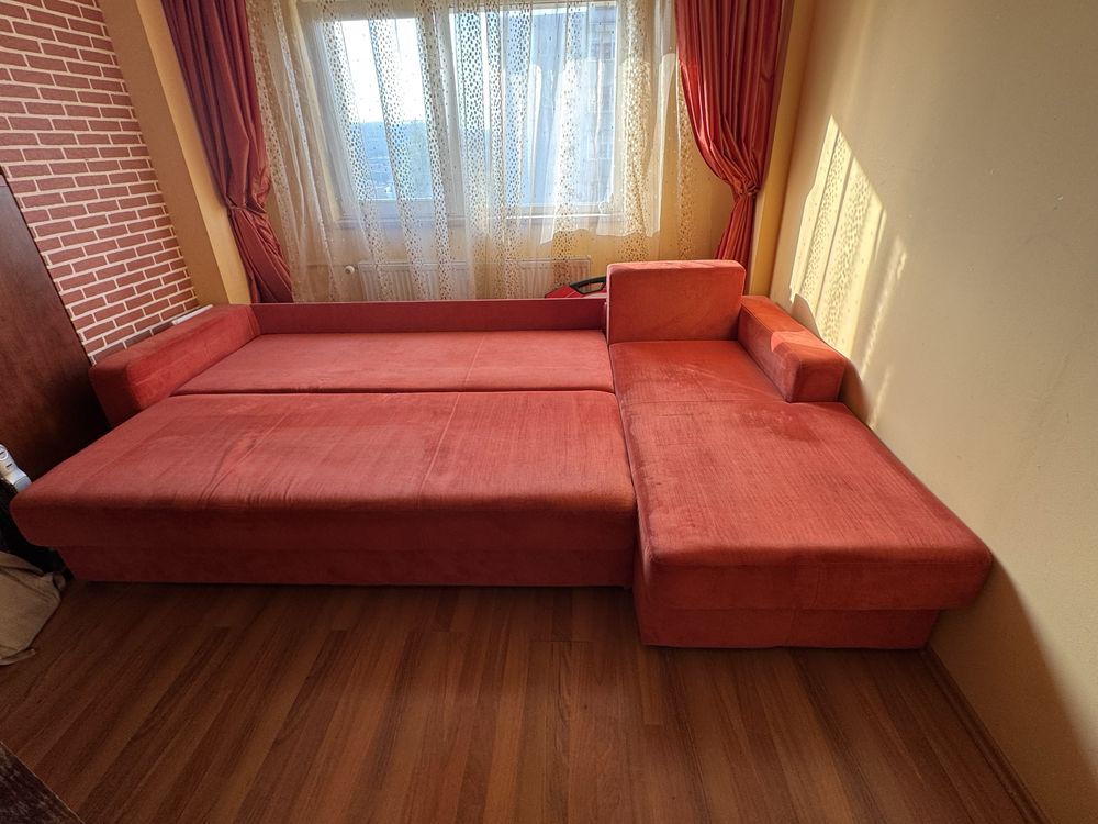 Canapea de colt extensibila Euromobila 4 locuri,