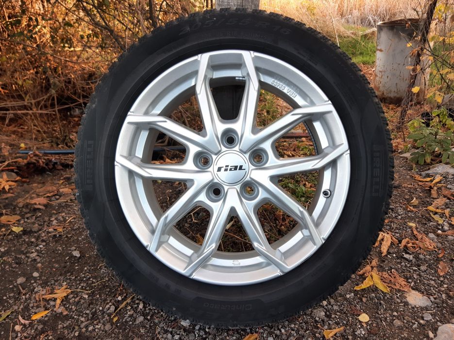 4бр. Лети Джанти с зимни гуми 5х112 за VW-ФОЛКСВАГЕН-16цола