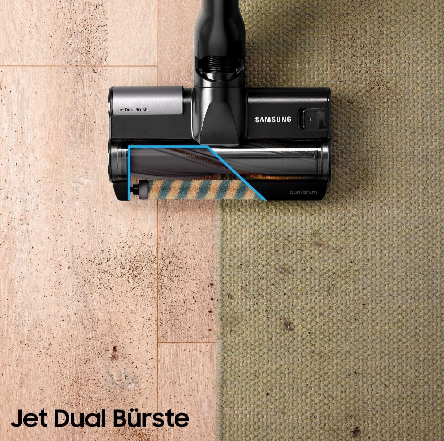 Samsung безжична ръчна прахосмукачка Jet 85 Wet&Clean, VS20C85G7TB/WD,