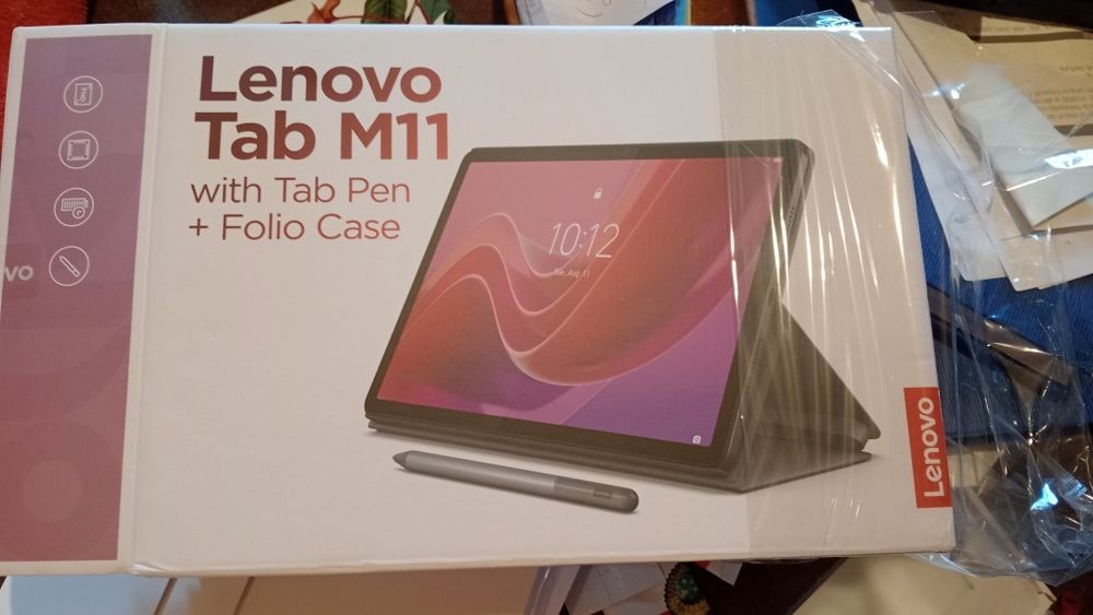 Tableta Lenovo M11, 8gb, 128 GB, husa, pen