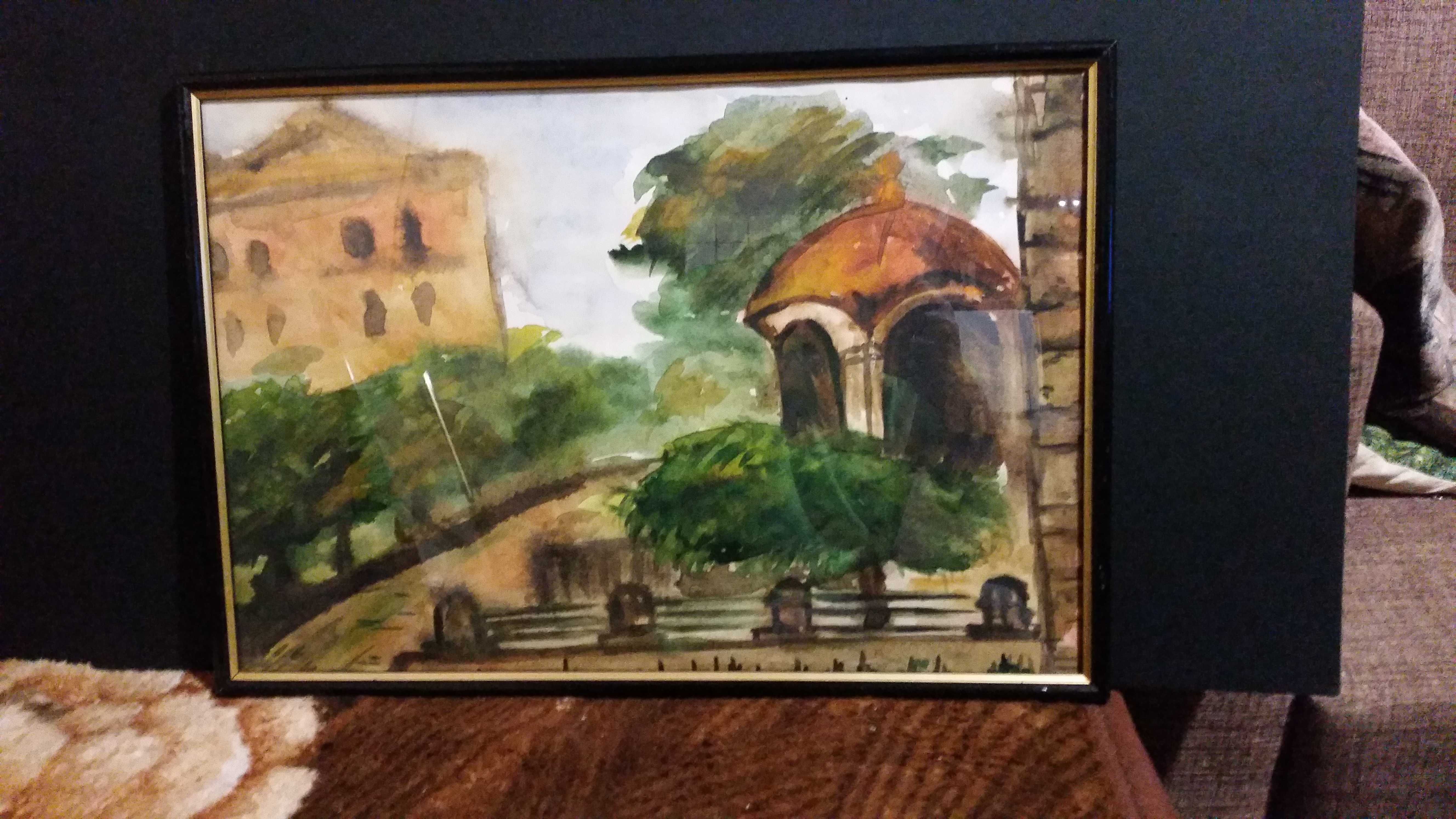 2 картини, рисувани с акварелни бои от един и същи художник.