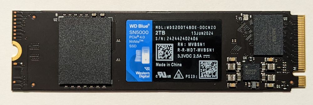 SSD NVMe Gen 4 2280 WD Black SN770 2TB NOU