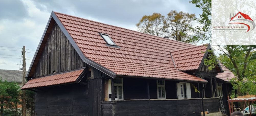 Renovare acoperis, reparatii casa, Dulgherie, Jgheaburi, tablă/țiglă