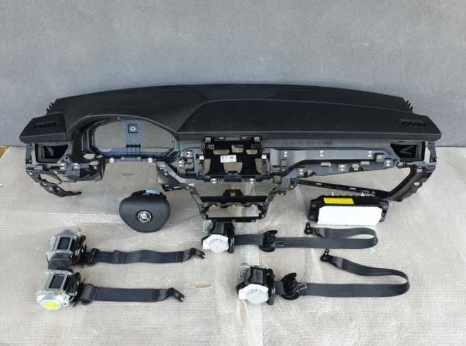 Skoda Scala kit airbag volan pasager plansa de bord set centuri