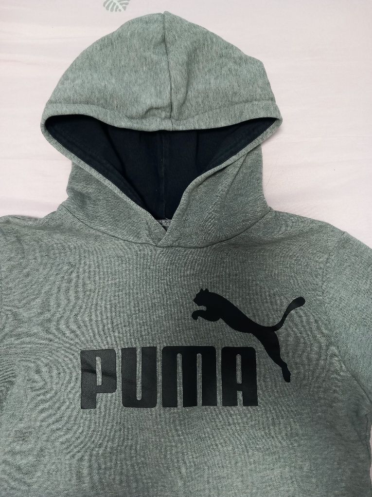 Hanorac cu glugă, Puma, gri