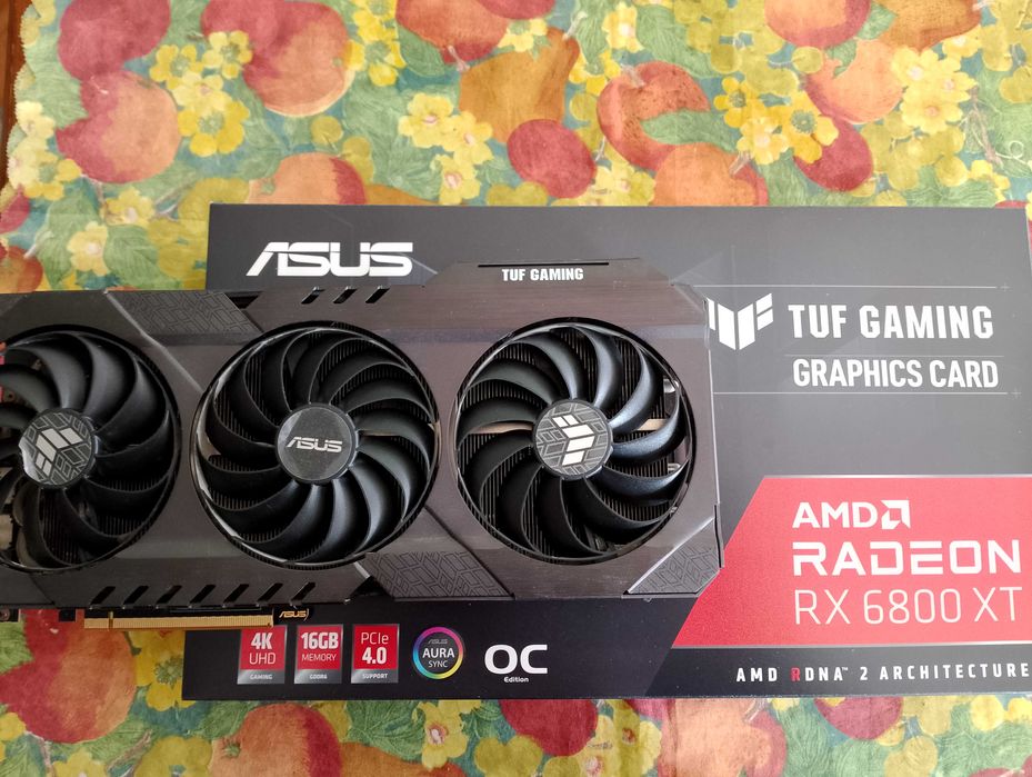 Видео карта ASUS AMD RX6800XT 16 gb ,TUF Gaming OC Edition