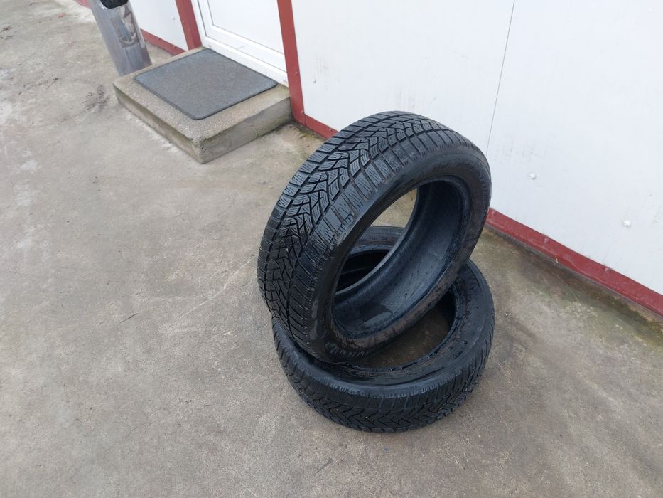 100 lei bucata! Doua anvelope M+S/IARNA 195 55 16 Dunlop! 7 mm