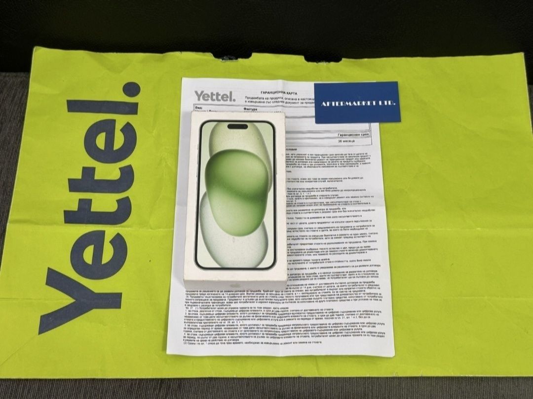 91% 128GB iPhone 15 Plus Yettel Гаранция 2026г. Green / Зелен