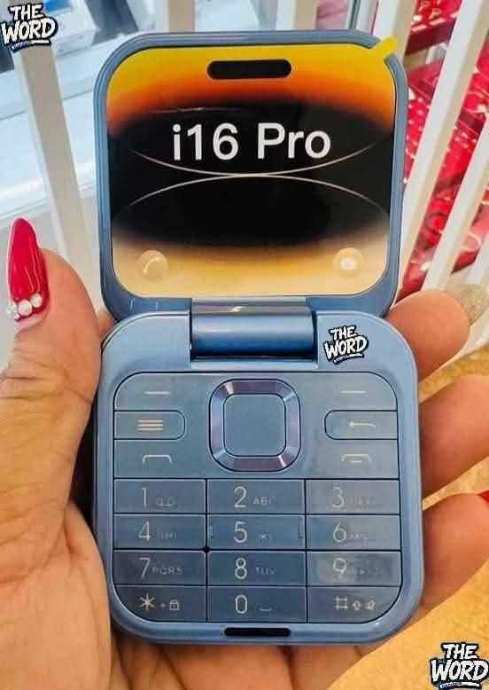 Сгъваем мобилен телефон i16 Pro 2 SIM, камера, фенерче, FM радио-ПРОМО
