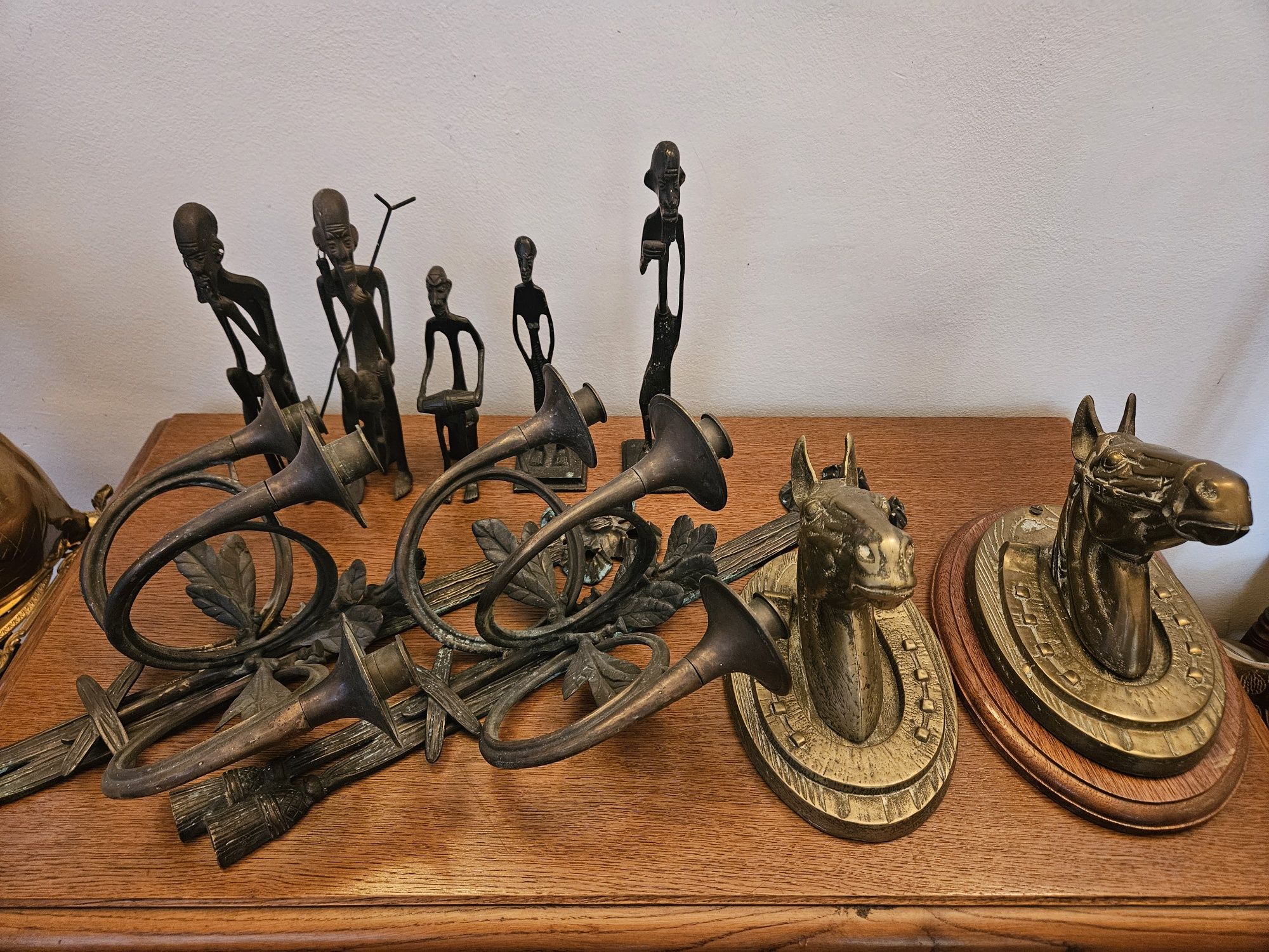 Bronz alama cal aplice statuete africane