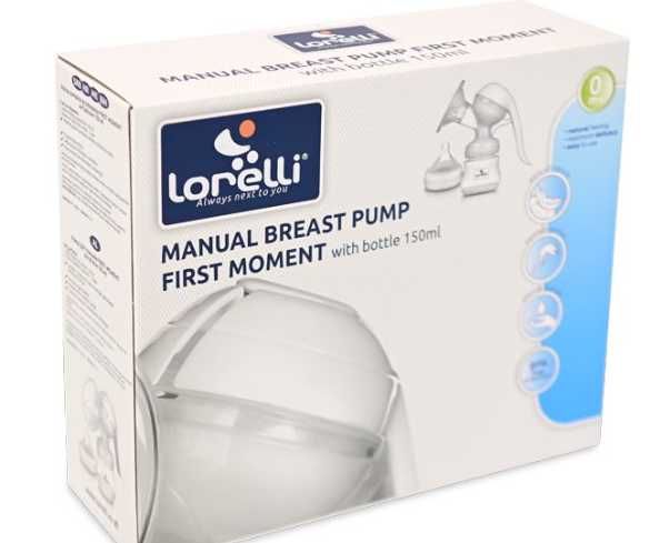 Ръчна помпа за кърма Lorelli First Moment с шише 150 мл.