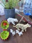 Lego животни и месоядно растение, леопард, перодактил, полярна мечка