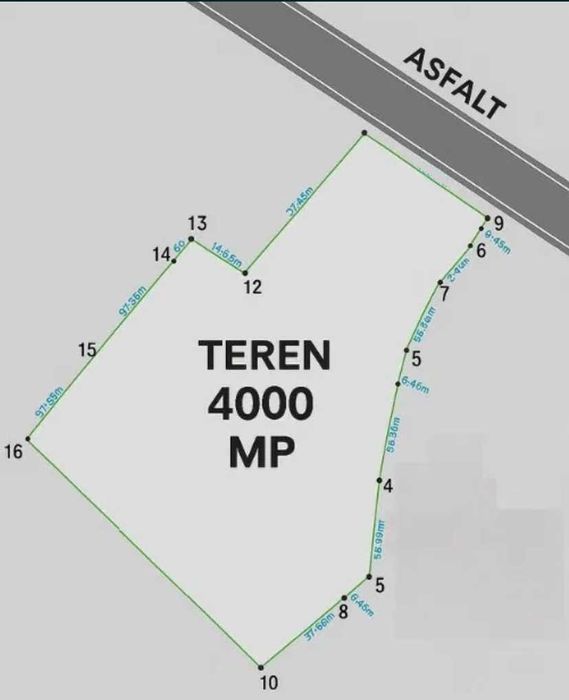 Teren de casa 4000 mp - Comuna Stefan cel Mare, Vaslui