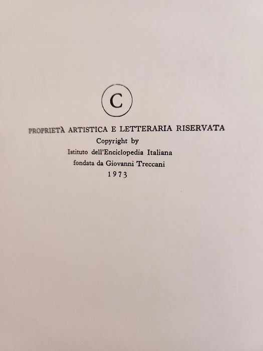 Dicționar enciclopedic Italian, 1973.