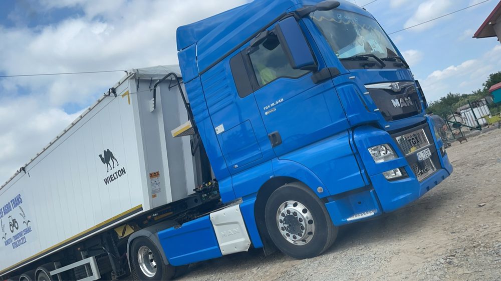 Man 440 TGX + bena cereale Wielton 54mc