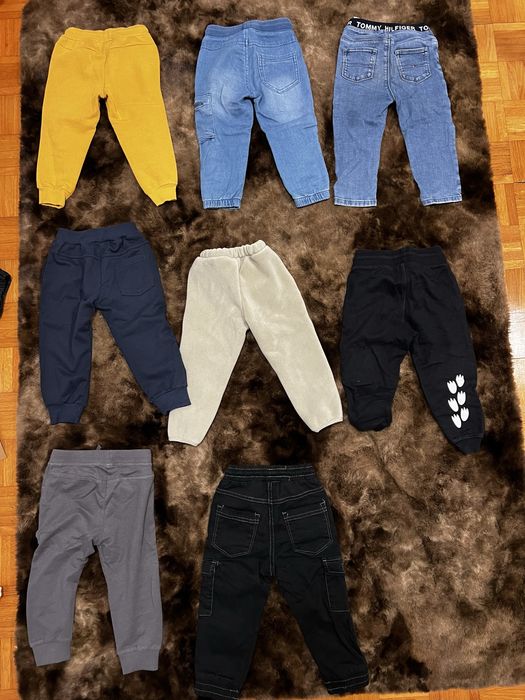 Lot 9 perechi pantalni marimea 92