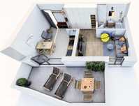 Apartament de 2 camere, loc de parcare Inclus/tva inclus, Balcon mare