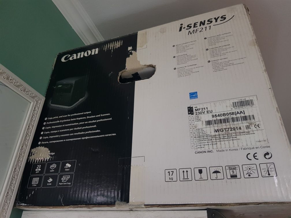 Продам принтер 3в1 canon i-sensys mf211