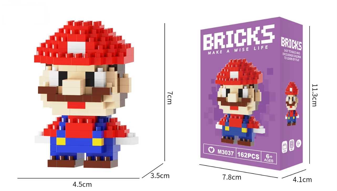 Set lego figurine animate, diferite personaje din desene, 130+ piese