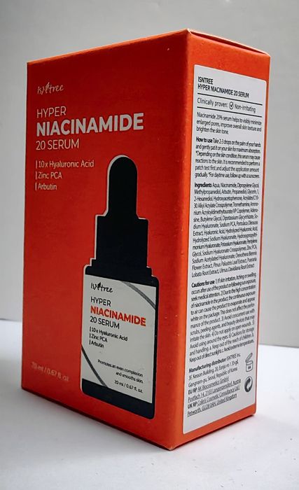 Tratament facial cu 20% niacinamide, Isntree nou