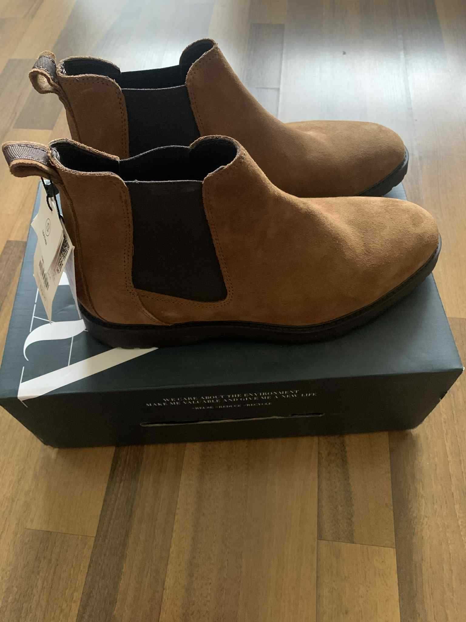Мъжки велурени боти ZARA - чисто нови, размер 40
