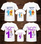 Tricouri personalizate, aniversare, turta, mot, topper cake