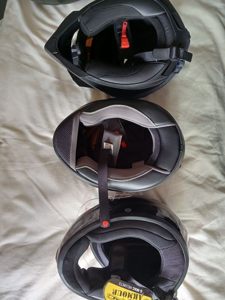 Cască moto Yema helmet L59-60,Pilot G-Mac Xxl, Dexter carbon Xl . Noi