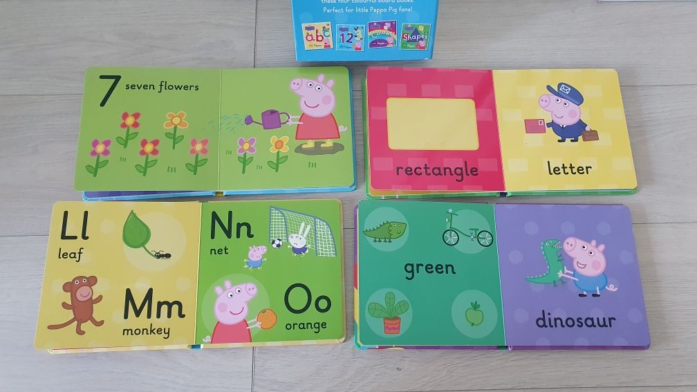 LEARN wtih PEPPA PIG box of books invatare lb engleza 10/10 Curier OLX