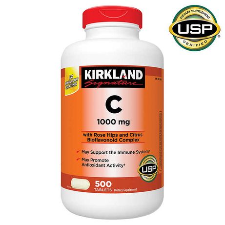 Vitamin C 1000мг 500шт Kirkland биофлавоноиды +шиповник из США