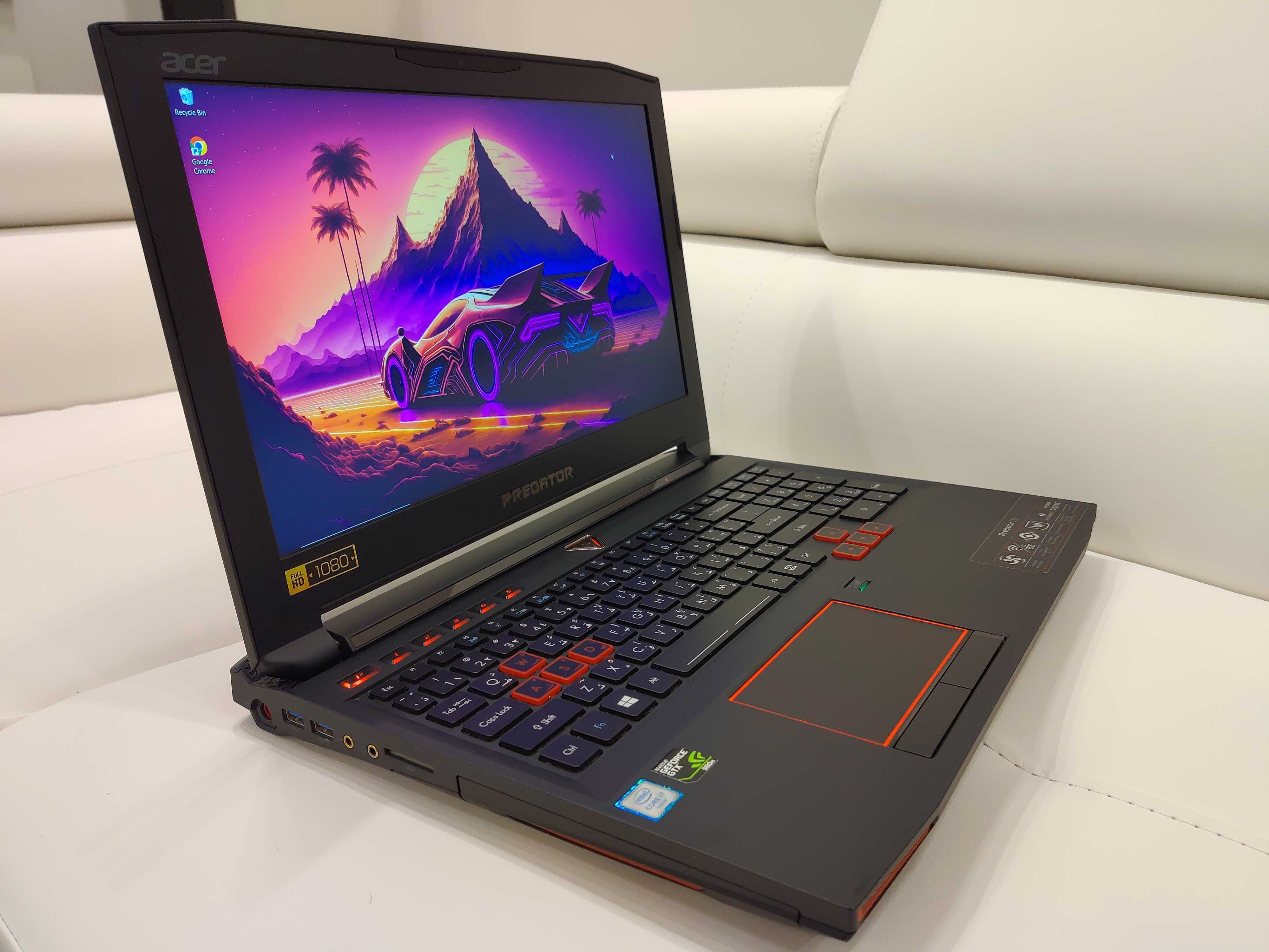 laptop ACER PREDATOR, intel core i7 ,32 gb ram, video 8 GB ,17,3 inch