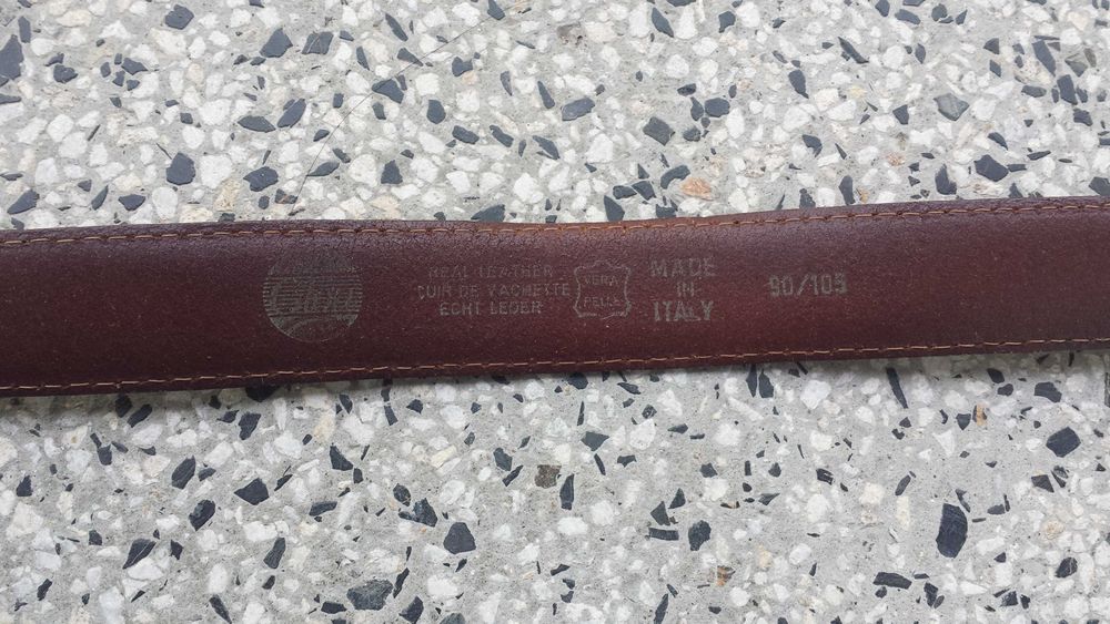 Италиански кожен колан Glou като нов (95 см)