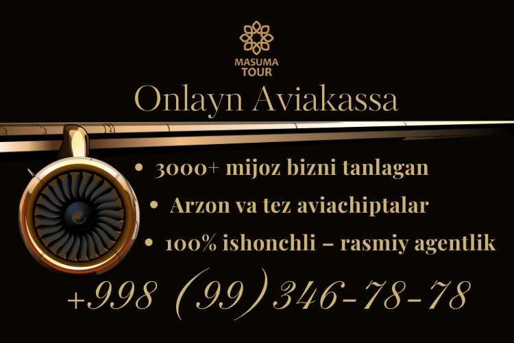 Турли йўналишларга авиачипталар! Онлайн авиакасса! Авиабилетлар!