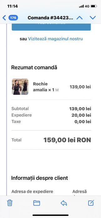 Rochie Amalia mărimea M