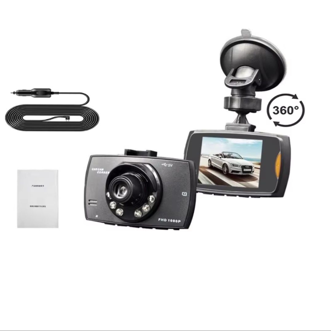 Видеокамера Auto HD Camcorder™, дисплей 2,4", нощно виждане, черен