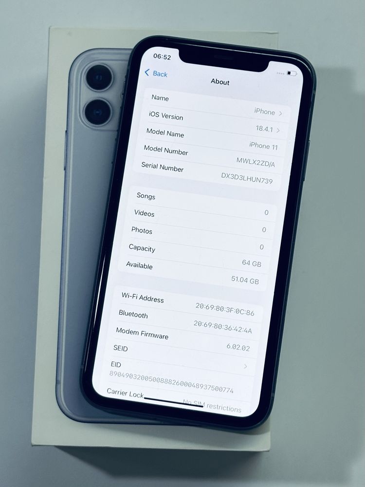 iPhone 11 Purple 92% battery