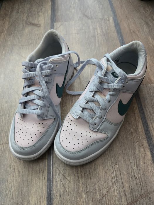 Nike Dunk Low Football Grey Mineral Teal Pearl Pink размер 38.5.