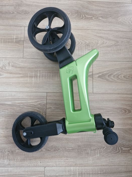 Bicicleta fara pedale 2 in 1 Funny Wheels Rider SuperSport Metallic