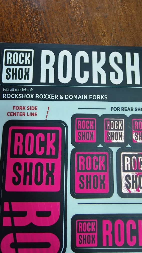 Сервизени комплекти и стикери за Вилки RockShox