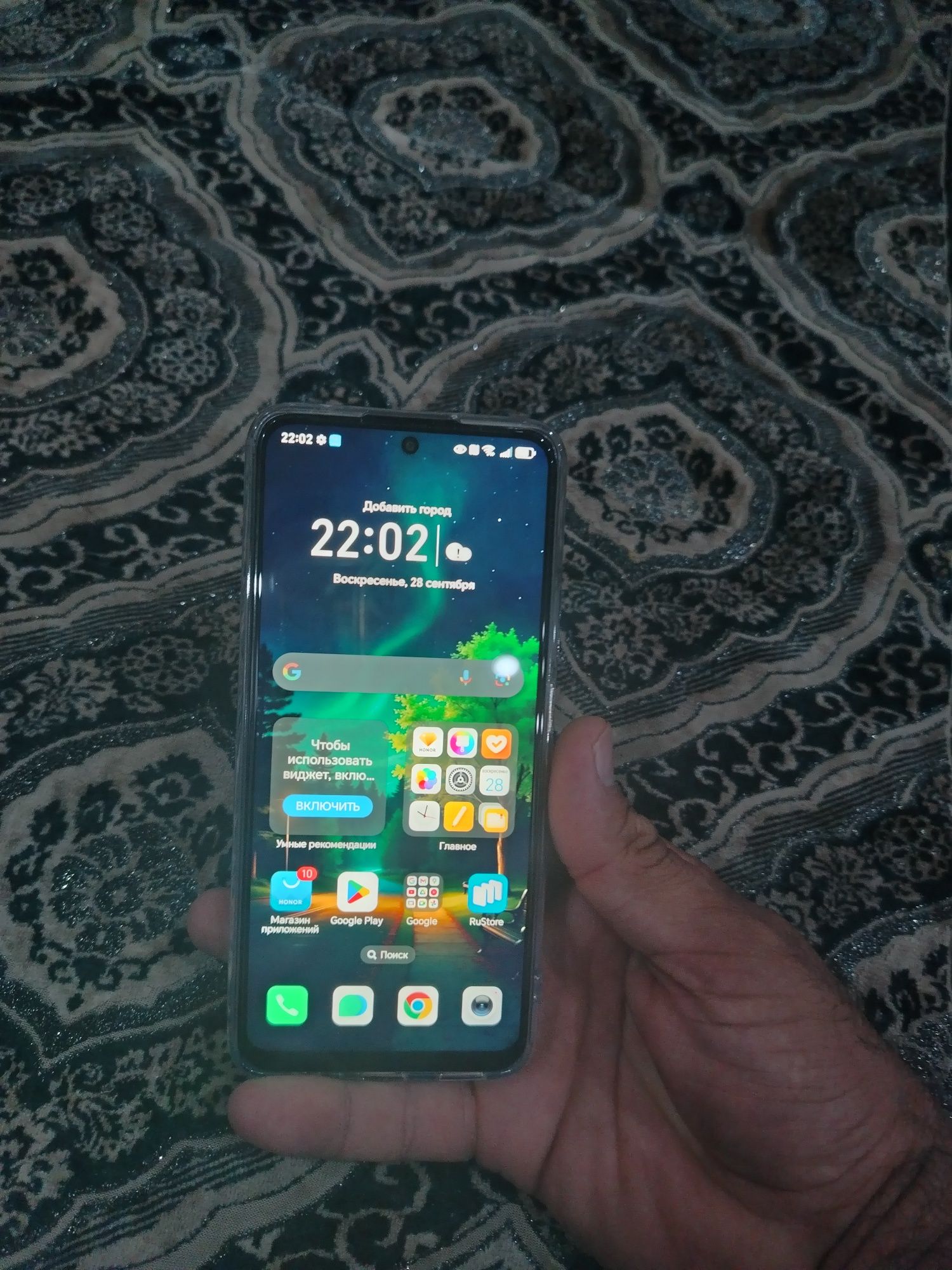 Honr x 7 c holati tiniq karobkasi bor srocniga sotaman xotirasi 128 6