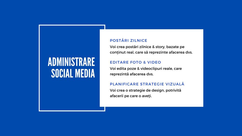 +Administrare reclame postari Social Media promovare online Fb Insta