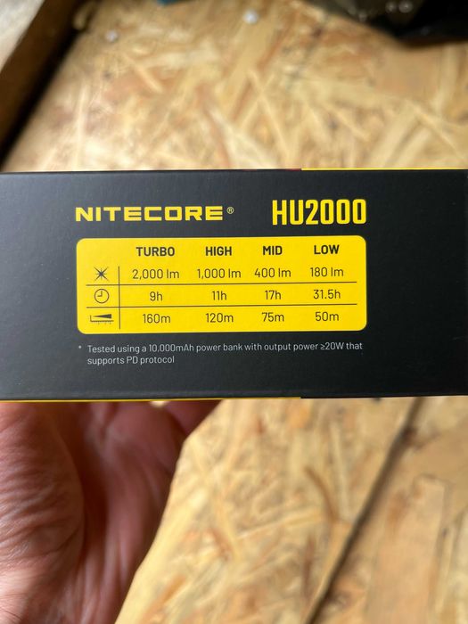 Lanterna frontala Nitecore HU2000