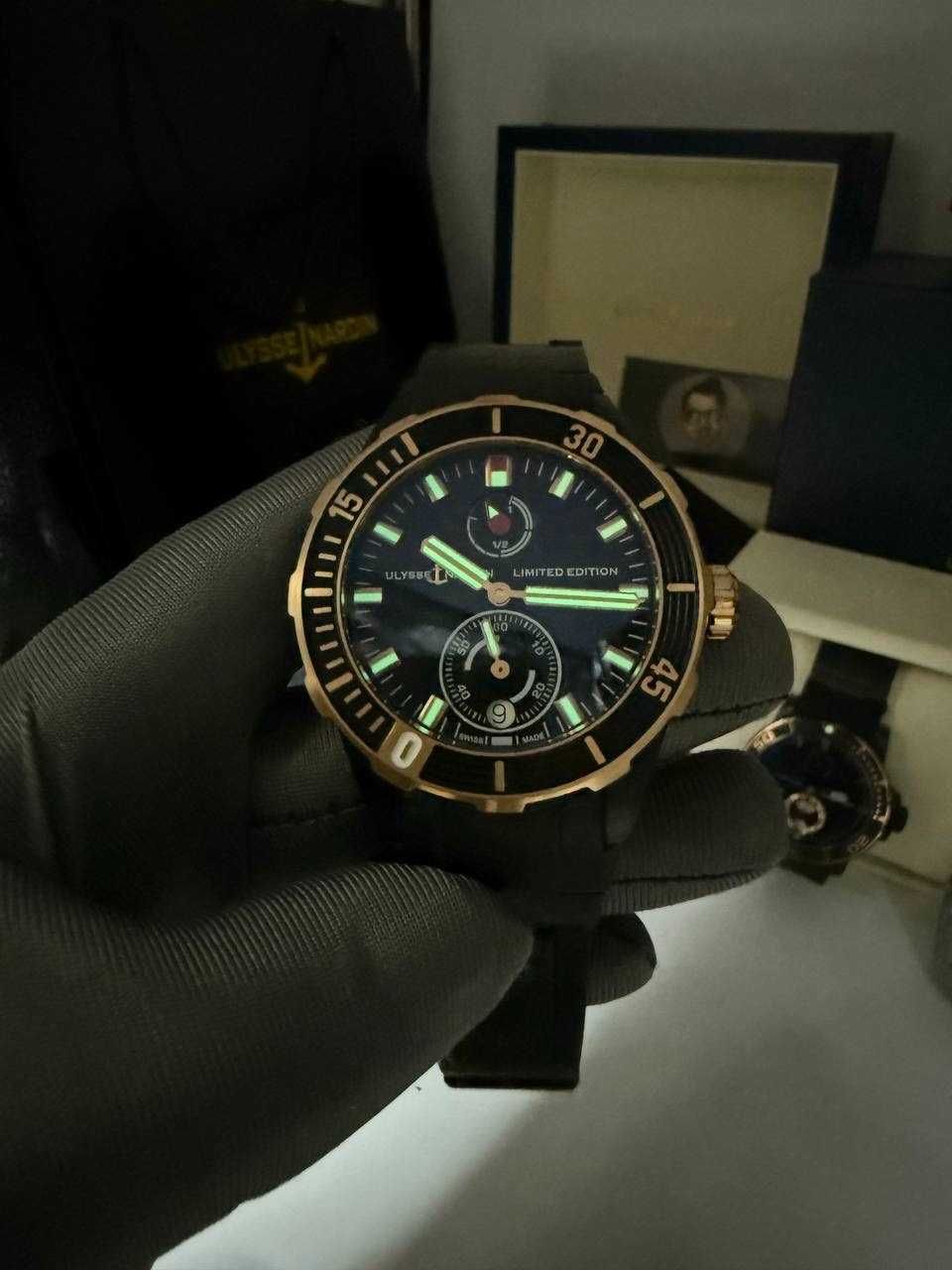 Ulysse Nardin limited edition черно злато