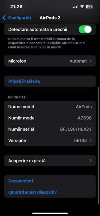 Casti Airpods 2 sigilate
