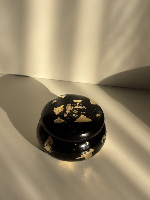 Подсвечник со свечой ,ручная работа