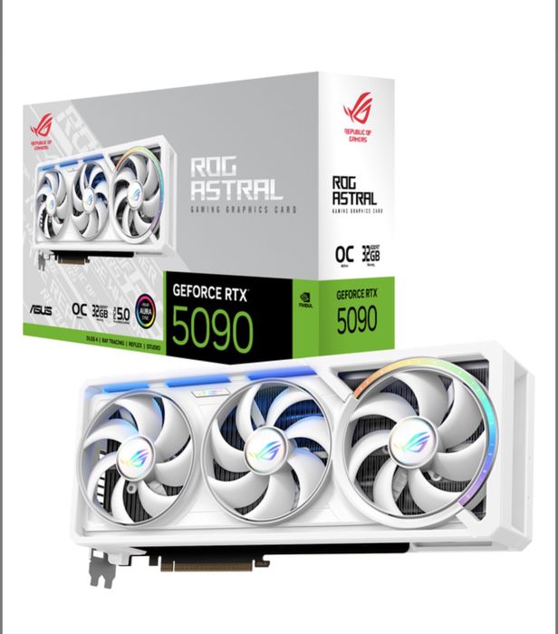 Видео карта ASUS PCI-Ex GeForce RTX 5090 ROG Astral White 32GB