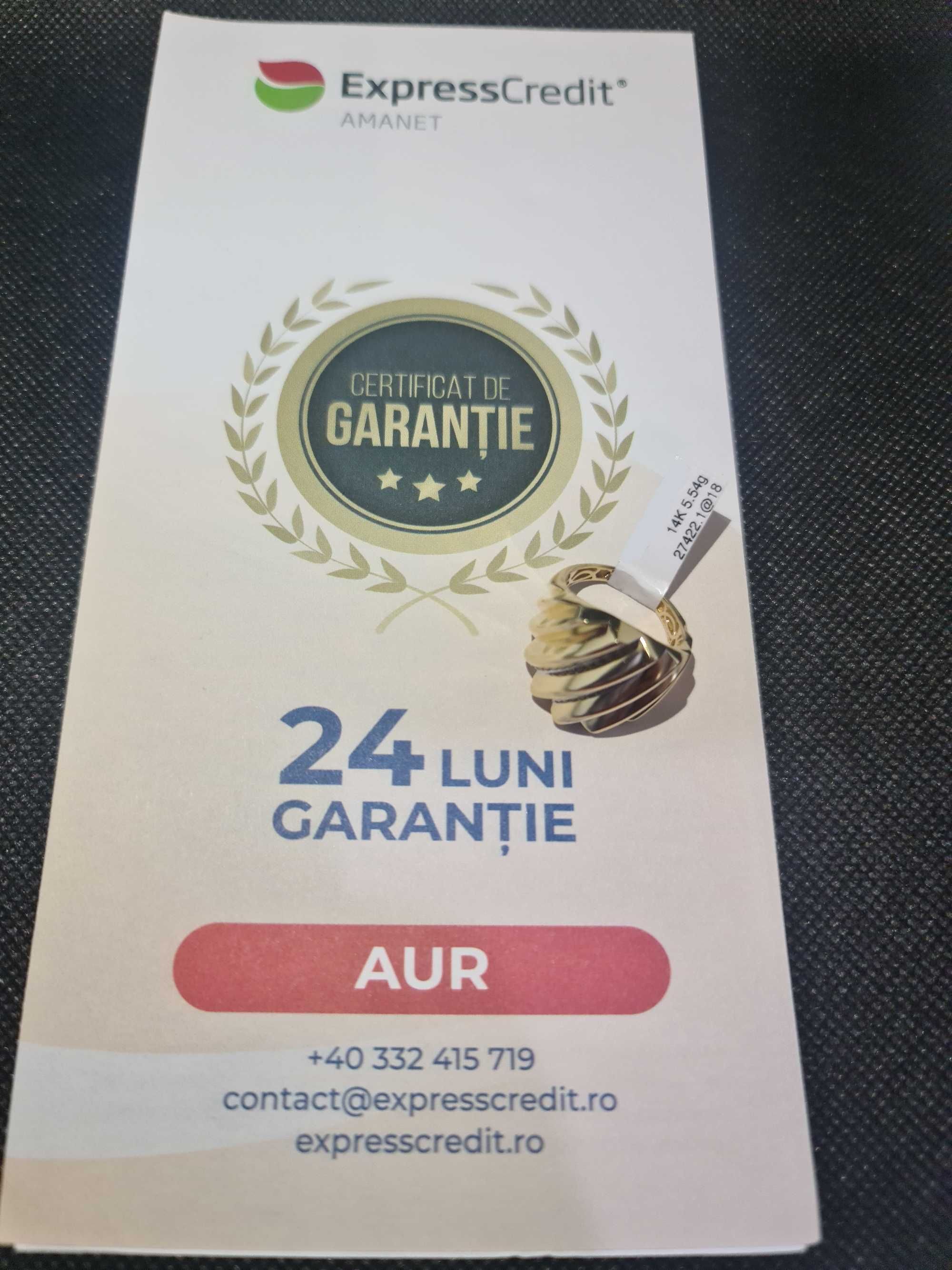 Inel Aur 14K (Ag18 Tutora b.27422) Garantie 2 ani!