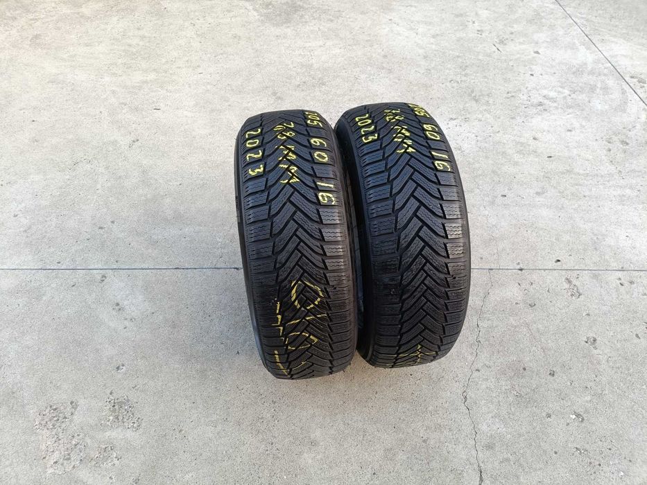 Doua anvelope iarna 205 60 16 michelinalpin 6 profil 7,8 mm 2023