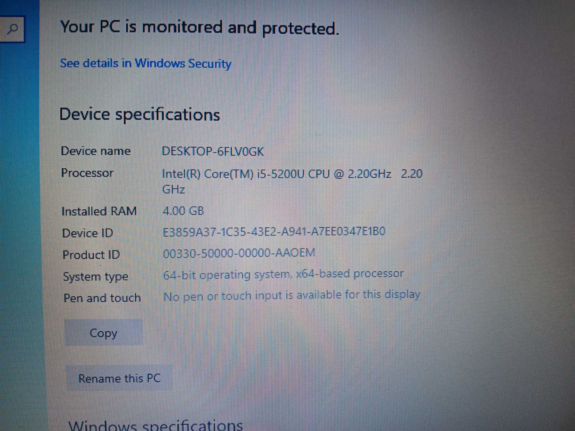 Laptop Dell latitude 3550 i5